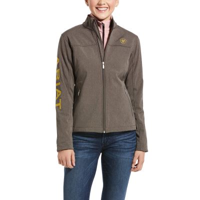 Ariat New Team - Softshell Jas DonkerOlijfgroen Dames - 17498-893